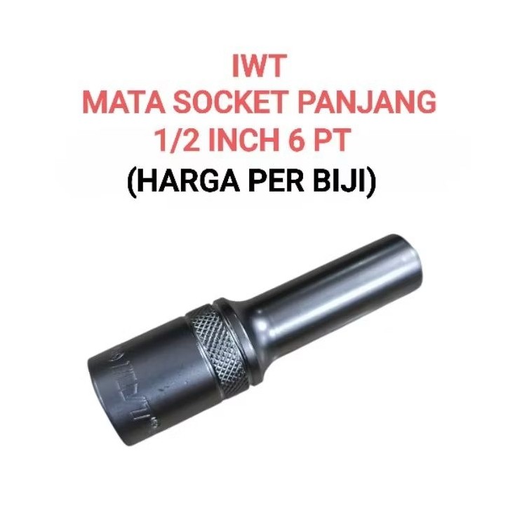 MATA IWT SOCK DEEP (PRICE PER PIECE) 1/2" 6PT 8/10/11/12/13/14/15/17/19/21/22/24MM long socket eye O