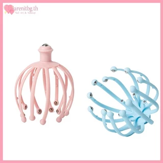 RENBG 1PC นวดหนังศีรษะ 18 กรงเล็บมือถือนวด Scratcher สําหรับผ่อนคลายลึกกระตุ้นผมและความเครียดบรรเทานวด TH