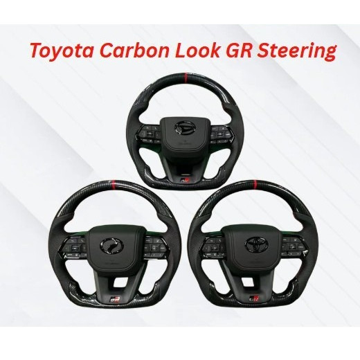 Toyota LC300 Design GR CARBON พวงมาลัยหนัง GR พวงมาลัย Toyota GR