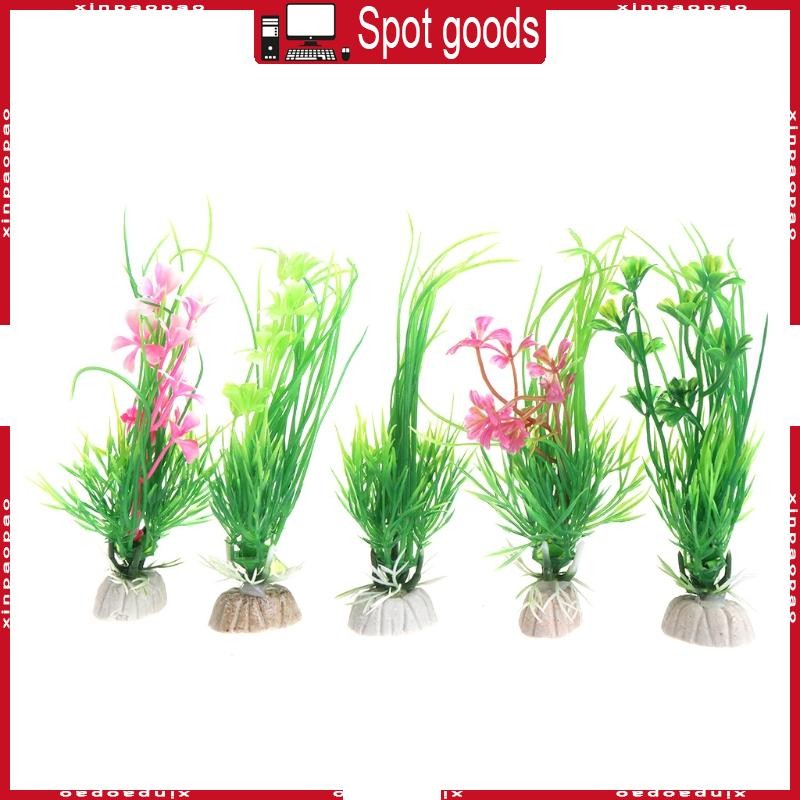 Design Artificial Plastic Aquarium  Grass Background FishTank Decoration