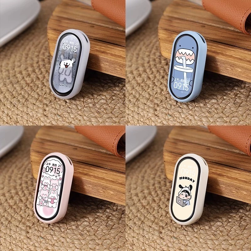 เคสซิลิโคนสําหรับ Xiaomi Mi Band 10 8 9 NFC soft Protector กันชน Shell Hollow Out Cases กรอบกันชนอุปกรณ์เสริม