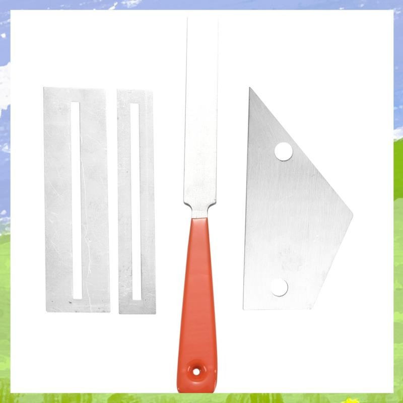 สแตนเลสกีตาร์ Fret File + Fret Rocker Level + Fingerboard Protector กีตาร์ Luthier เครื่องมือ