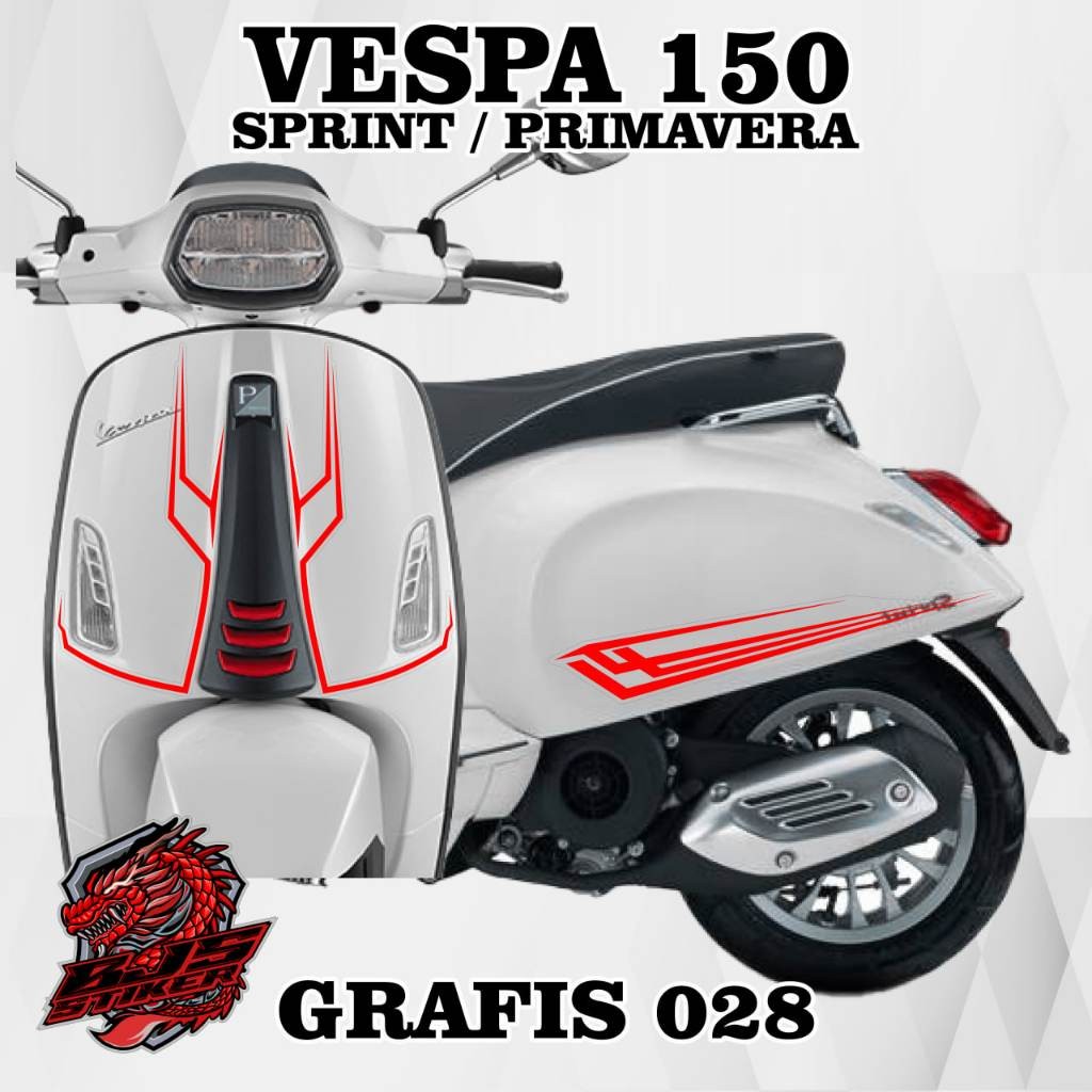 / สติ๊กเกอร์ VESPA / VESPA STRIPING / สติ๊กเกอร์ VESPA TRANSPARENT / VESPA LIST 150 cc primavera spr