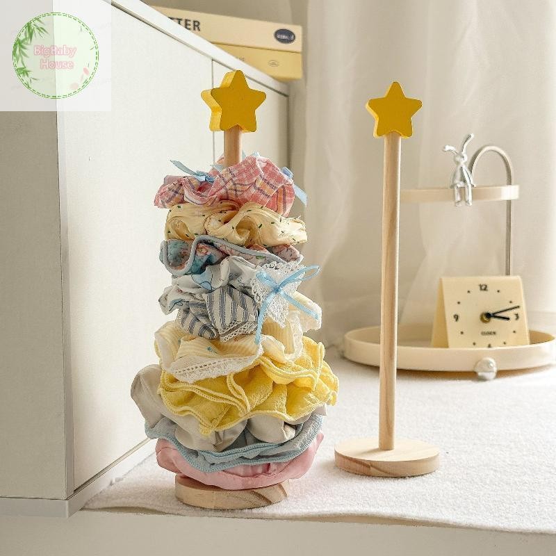BigBabyHouse ไม้ผม Scrunchies Organizer ผมขาตั้งสร้อยข้อมือ Hairpin Organizer ชั้นวางของ TH
