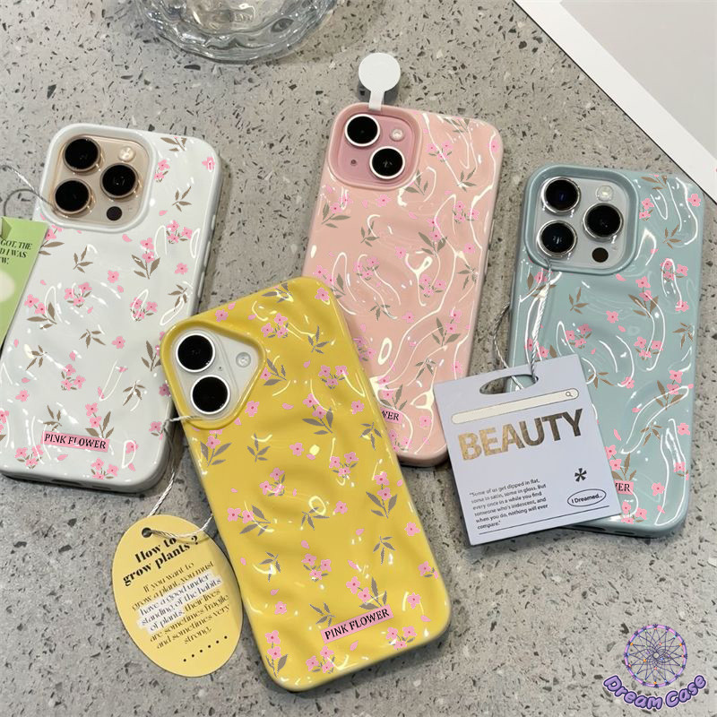 เคสไอโฟน11 แฟชั่นโรแมนติกดอกไม้สดนุ่ม สำหรับ IPhone 11 16 17 air 13 15 12 14 Pro Max 16 14 13 12 15 Pro 14 16 15 Plus