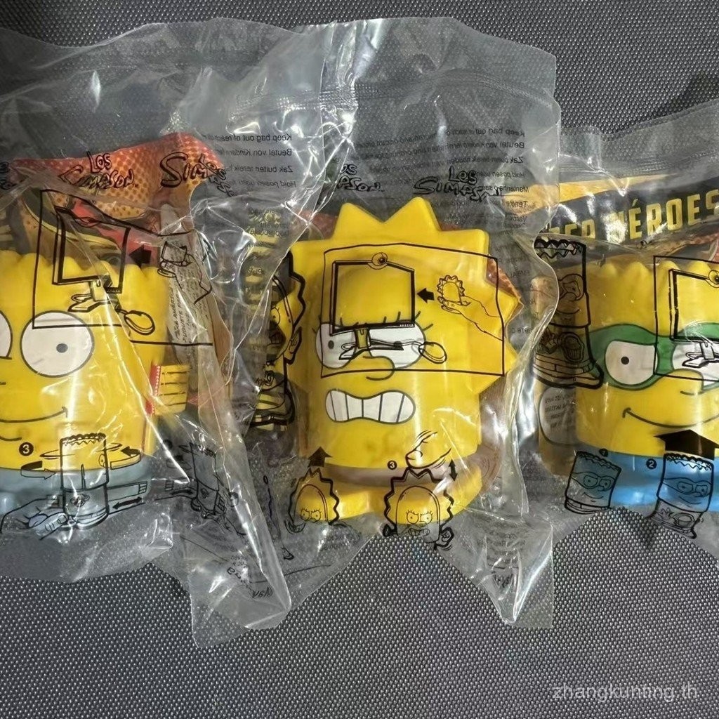 The Simpsons Burger King Simpsons เครื่องประดับของเล่นบรรจุภัณฑ์ใหม่เอี่ยม