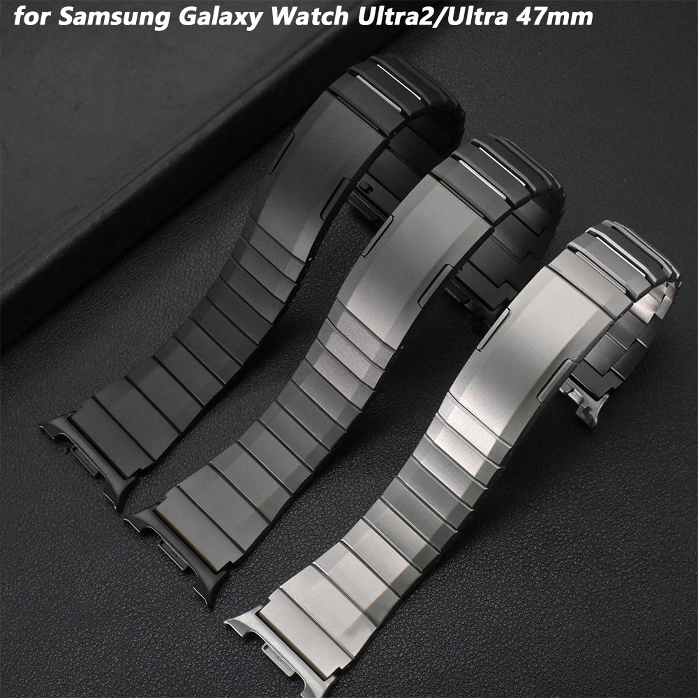 สายสแตนเลสสําหรับ Samsung Galaxy Watch 8 44 มม.40 มม.8 คลาสสิก 46 มม.แทนที่สําหรับ Galaxy Ultra 47 มม.สายนาฬิกาสร้อยข้อมือ