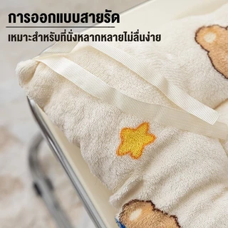 เบาะรองนั่ง เบาะรองนั่งทรงสีเหลี่ยม หมอนอิง 40x40cm นุ่มสบาย พร้อมเชือกคล้องเก้าอี้ สําหรับตกแต่งบ้าน