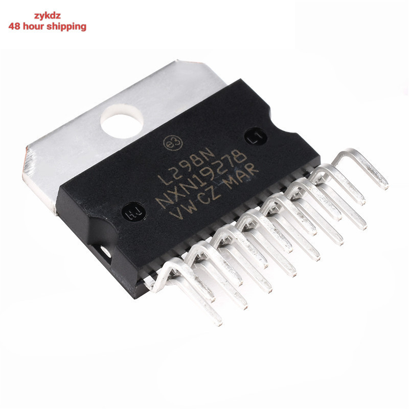 IC L298N โมดูลบอร์ดขับมอเตอร์ Stepper motor dc สามารถปัญญาหุ่นยนต์รถยนต์ ZIP-15