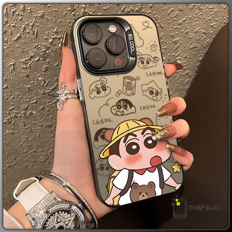 เครยอนชินจัง เคสไอโฟน เข้ากันได้สำหรับ iPhone 15 14 13 12 11 Pro XS Max XS XR X 7P 8P เคส ลายการ์ตูนชินจัง เคสไอโฟนสวยๆ