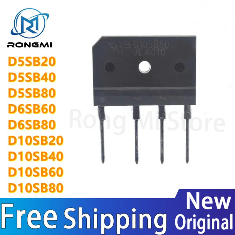1-5PCS D5SB20 D5SB40 D5SB80 D6SB60 D6SB80 D10SB20 D10SB40 D10SB60 D10SB80 converter