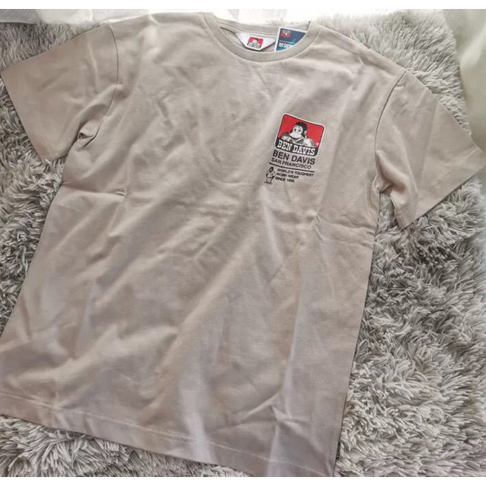 ผ้าฝ้ายแท้ BEN DAVIS BEN DAVIS เสื้อยืดแขนสั้นหลวมผู้ชายผู้หญิงพร้อมสต็อก