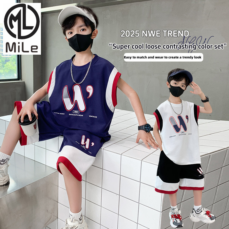 เสื้อกั๊กและเสื้อบอลเจเรซีใหม่ สไตล์โมเดิร์น แห้งไว และระบายอากาศได้ดี เหมาะสำหรับชุดลำลองของเด็ก