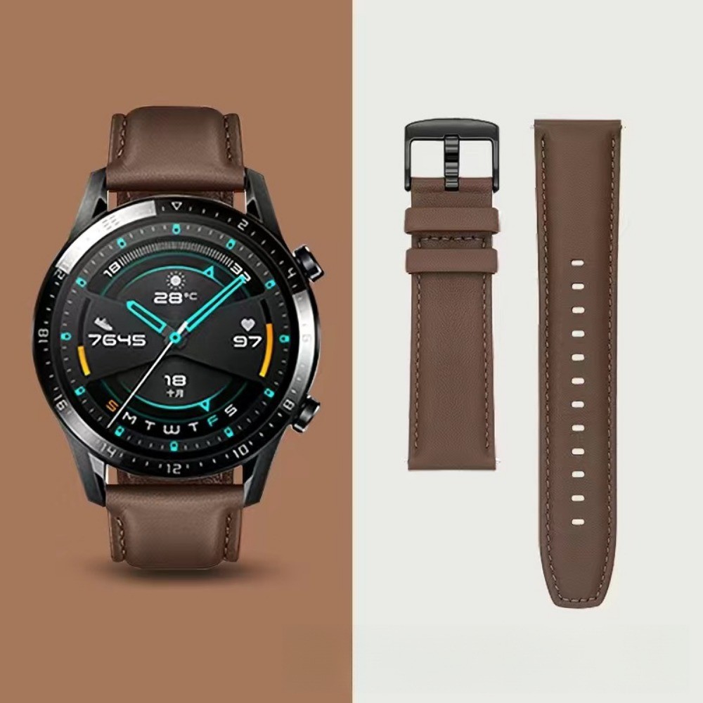 22 มม.20 มม.สายหนังสําหรับนาฬิกา Huawei GT6/5 pro/4/3/2 46 มม.42 มม.สร้อยข้อมือกีฬากันน้ําสําหรับ Huawei 5/GT3 pro/GT2 pro สายรัดข้อมือ
