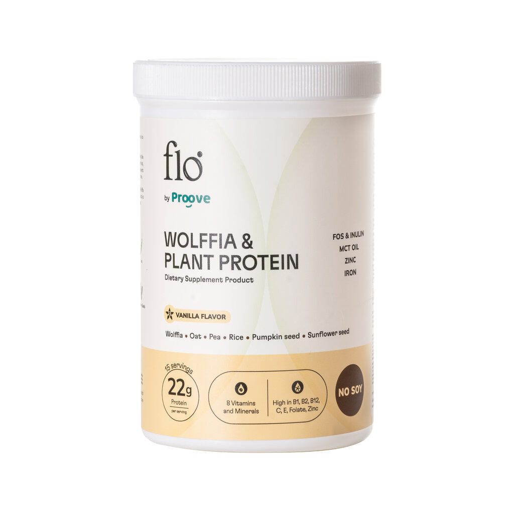 Flo โปรตีนผำ รสวนิลลา 600 g. Wolffia & Plant Protein Vanilla Flavor