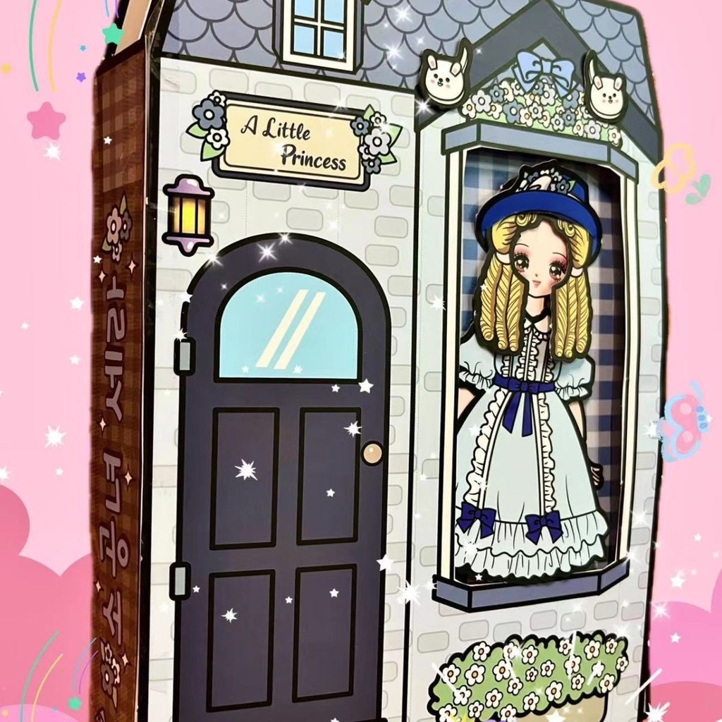 ตัดฟรี Disney Princess Sarah Girl Quiet Book diy Quiet Book วัสดุสติกเกอร์คู่มือ Unpropped Disney Pr