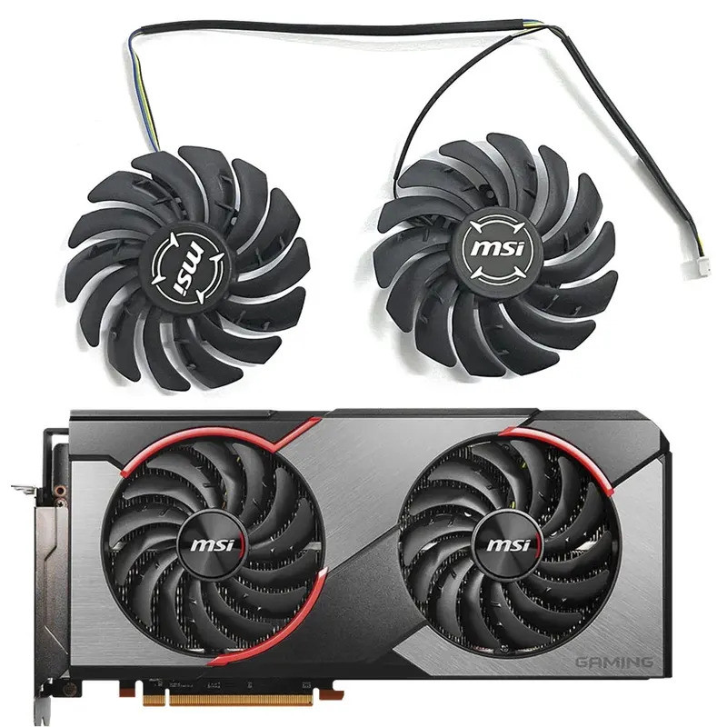 85 มม.4 พิน RX 5700 gpu cooler สําหรับ MSI Radeon RX 5700 XT Gaming X RX 5500 XT Mech 8G OC กราฟิกกา