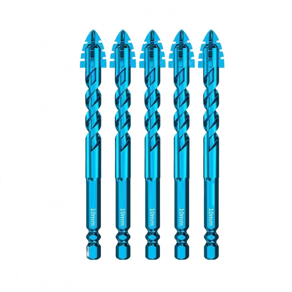 [NEW]5PC Drill Bits for Glass Wood Metal Tiles Four-edge serrated eccentric drill bit[SWHOME-TH]