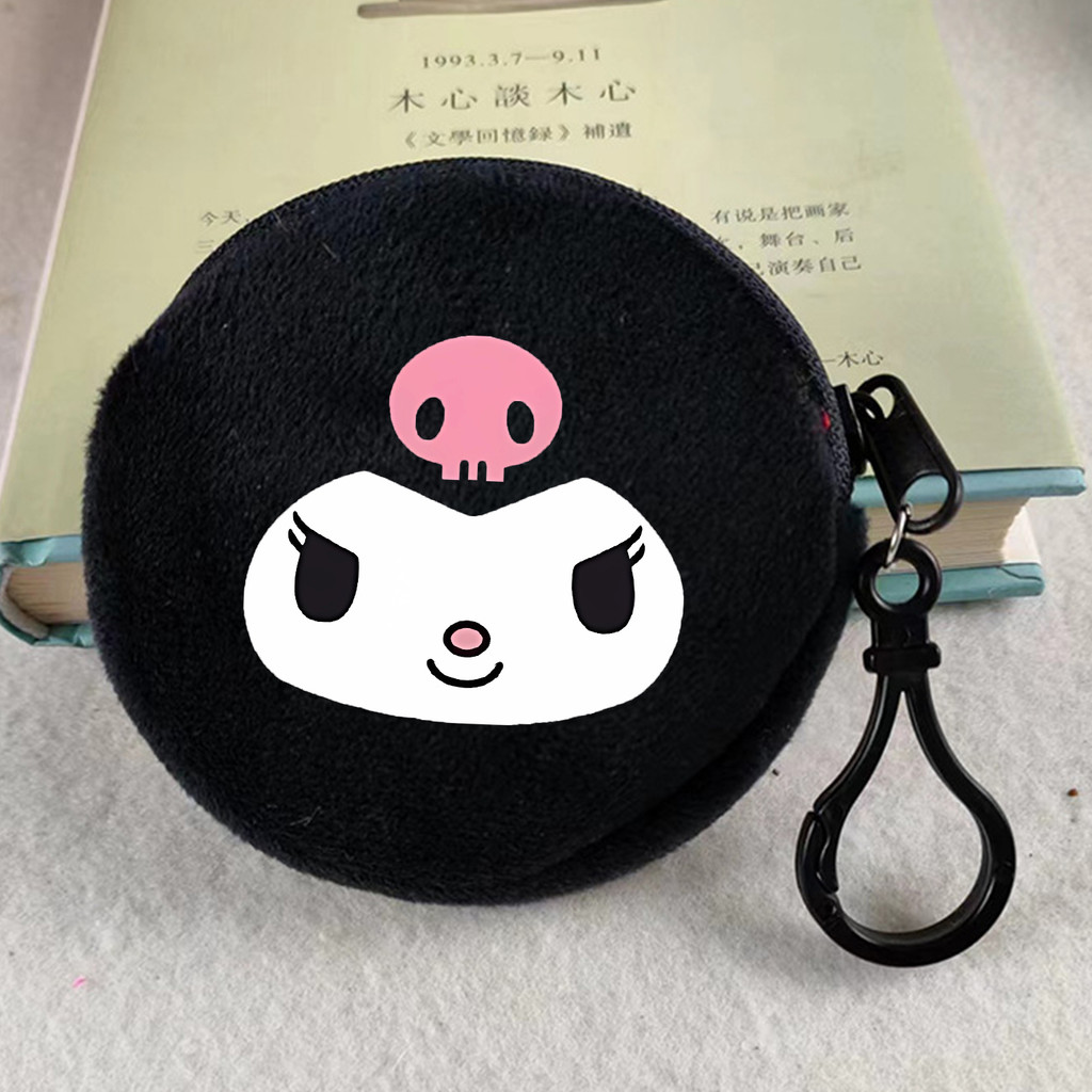 SANRIO คุโรมิ เหรียญกระเป๋าสตางค์ ออกแบบจากอนิเมะ กระเป๋าสตางค์แฟชันสำหรับเด็ก