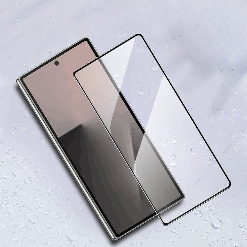 สําหรับ Samsung Galaxy Z Fold7 Black Edge Clear กระจกนิรภัยป้องกันหน้าจอสําหรับ SAMSUNG ZFold7 FOLD 