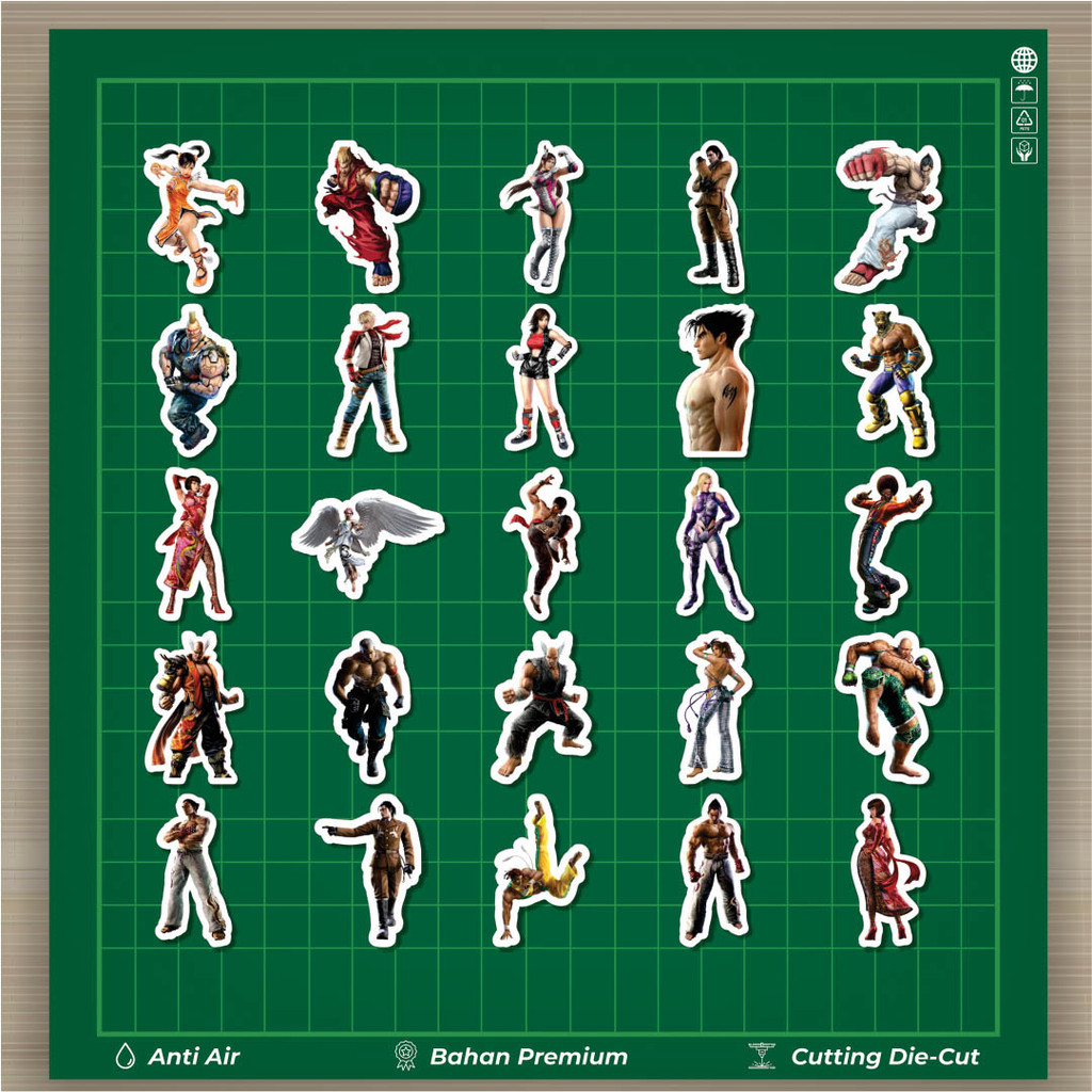 ร้อน 50 ชิ้น สติ๊กเกอร์ ชุดเกม Tekken ตัวอักษรผสม 3 สติกเกอร์แฟชั่นรถยนต์ Decal Cool การ์ดอัลบั้มไวนิลที่กําหนดเองกันน้ํา-ความงามสติกเกอร์วารสารหนังสือกระเป๋าเดินทางปลอก HP แท็บเล็ตแล็ปท็อปหมวกกันน็อครถจักรยานยนต์ขวดเครื่องดื่ม - รูปที่ 2