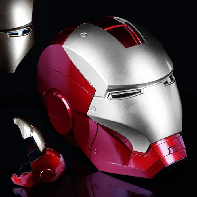 หมวกกันน็อคเรืองแสง Iron Man Deformable MK Jarvis สวมใส่เปิดและปิดอัตโนมัติ, ของเล่นแขนหุ่นยนต์