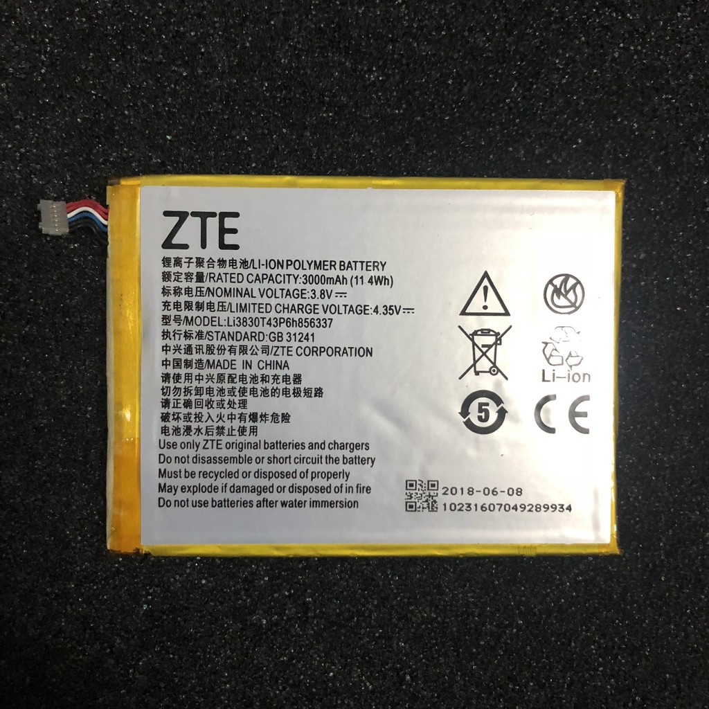 ZTE LI3830T43P6H856337 G719C Qingyang 3 Q7/-C Flight 4plus BA602 แบตเตอรี่