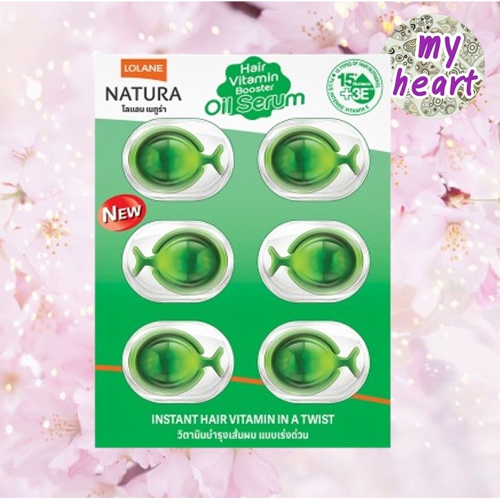 LOLANE Hair Vitamin Booster Oil Serum 6×1 ml วิตามินบำรุงเส้นผมแบบเร่งด่วน