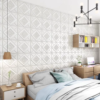 35cm Wallpaper ติดผนัง 3d มีกาวในตัวสติ๊กเกอร์ติดผนัง ตกแต่งเพดาน วอลล์เปเปอร์ วอลเปเปอร์ สติ๊กเกอร์ตกแต่งห้องนอน