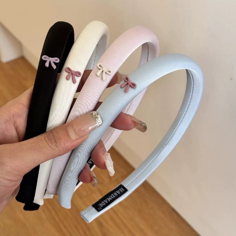 ห่วงผมโบว์ knot สไตล์หรูสำหรับผู้หญิง