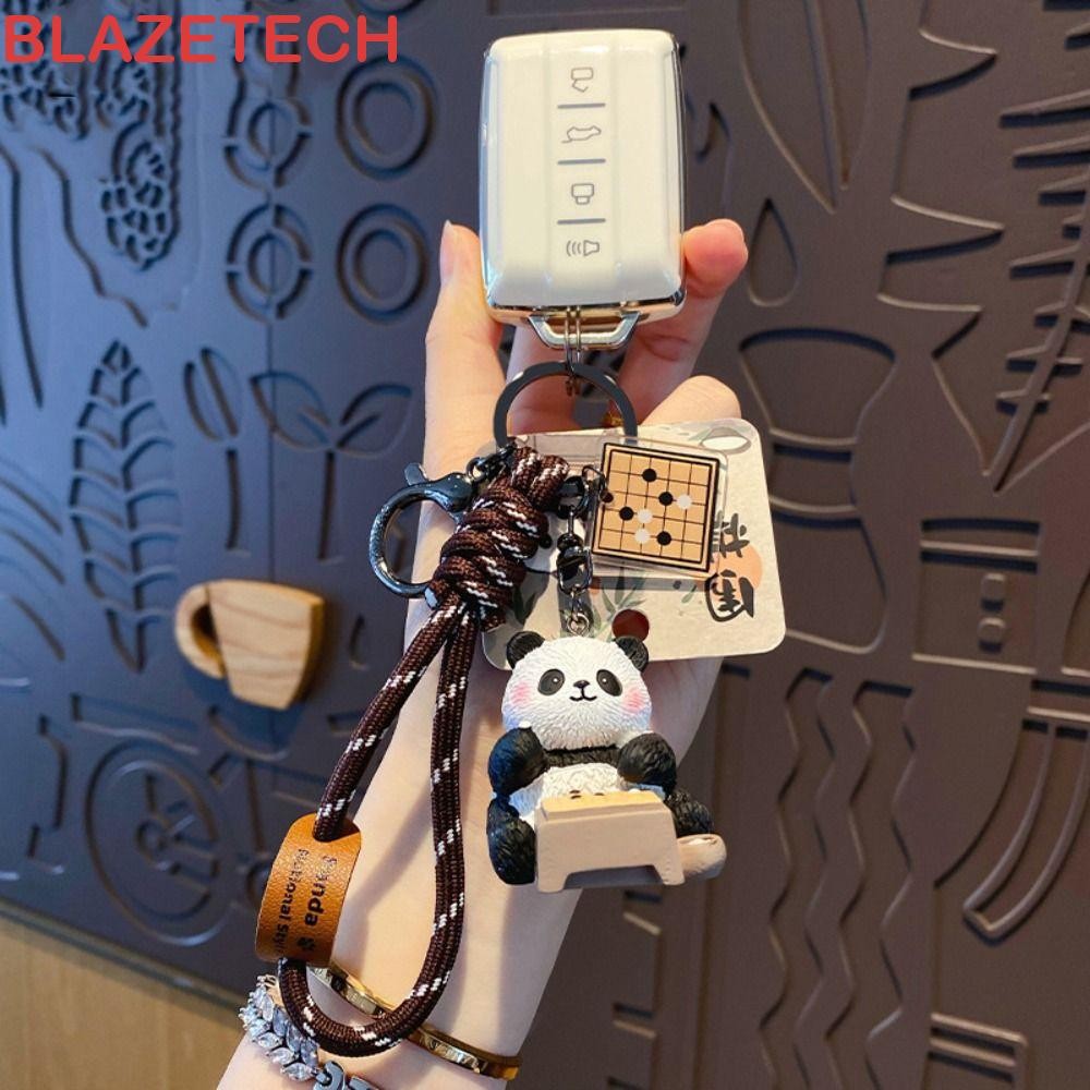 บลาเซเทค แพนด้าตุ๊กตาจี้,การ์ตูน น่ารัก หมีแพนด้า พวงกุญแจ,กระเป๋าแฟชั่นแขวนเครื่องประดับสไตล์จีนรถพวงกุญแจกระเป๋าตกแต่ง