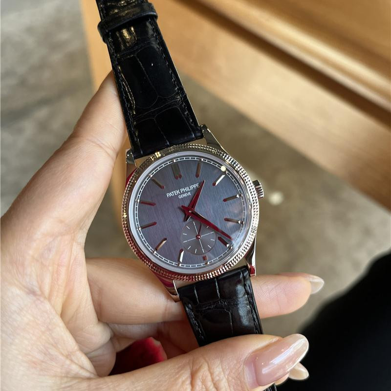 Patek Philippe Ultra-Thin Calalava Series Platinum Mechanical Mens Watch 6119G-001