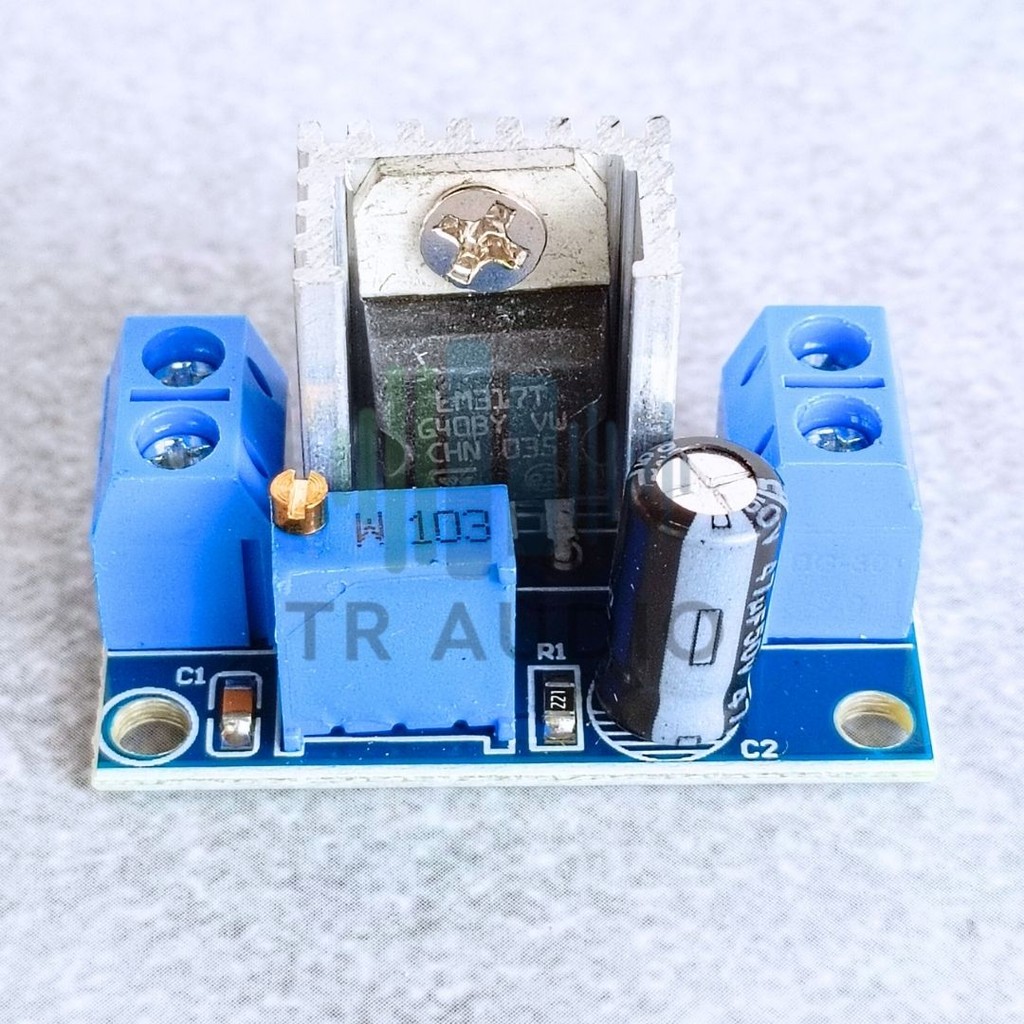 LM317 โมดูลสเต็ปดาวน์แบบปรับได้ | แหล่งจ่ายไฟอิเล็กทรอนิกส์ DIY