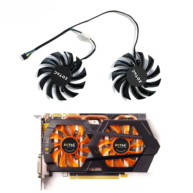 ใหม่ 75 มม.4PIN FD7010H12S PLD08010S12H สําหรับ Zotac GeForce GTX660ti 660 650ti 560 AMP! การ์ดจอเวอ