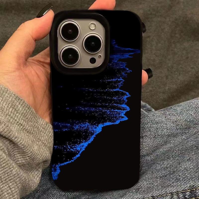 Golden Wave Apple 15 เคสโทรศัพท์ iPhone14 Frosted 13pro Vitality Case 12 กันกระแทก 11 ยางนุ่ม 8p/7p