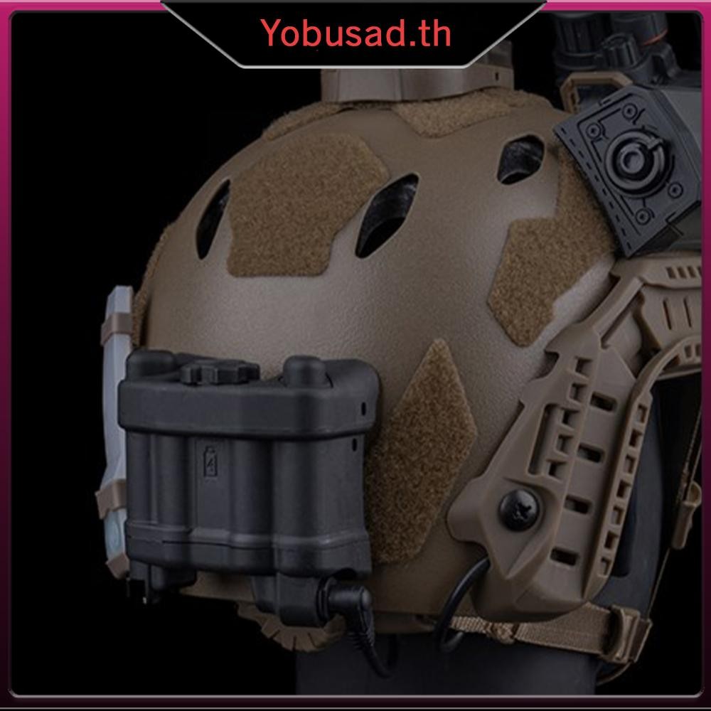 [Yobusad.th] กล่องแบตเตอรี่ระบบรักษาความปลอดภัยหมวกกันน็อคอุปกรณ์เสริมสมจริงแบตเตอรี่ผู้ถือแพ็ค Dumm