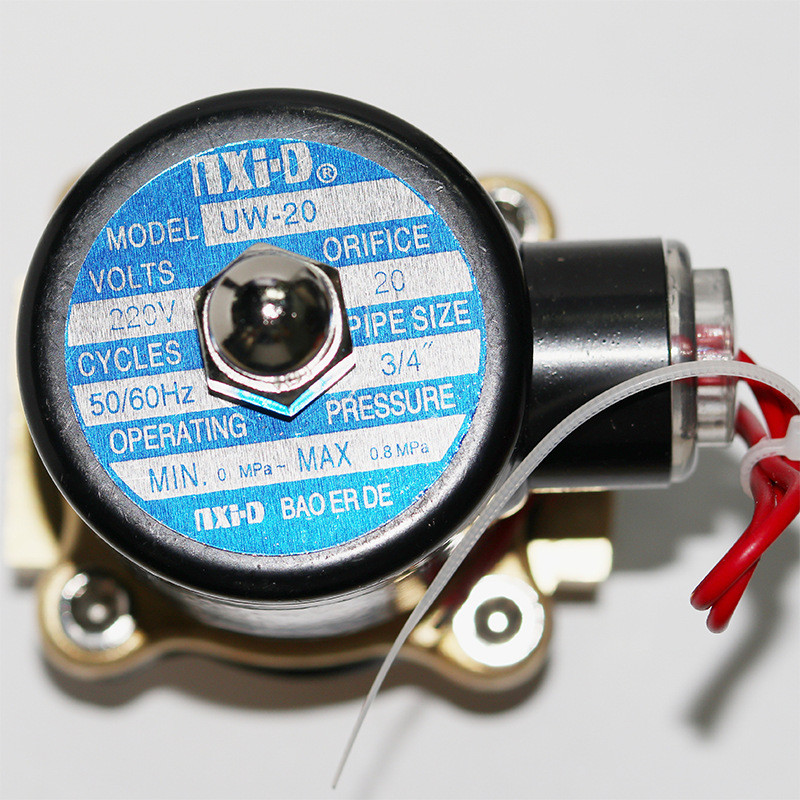 NXI-D Zhejiang Bolde แม่เหล็กไฟฟ้าทองแดงทั้งหมด UW-15/20/25/3 2/40/50 โซลินอยด์วาล์วสองทาง