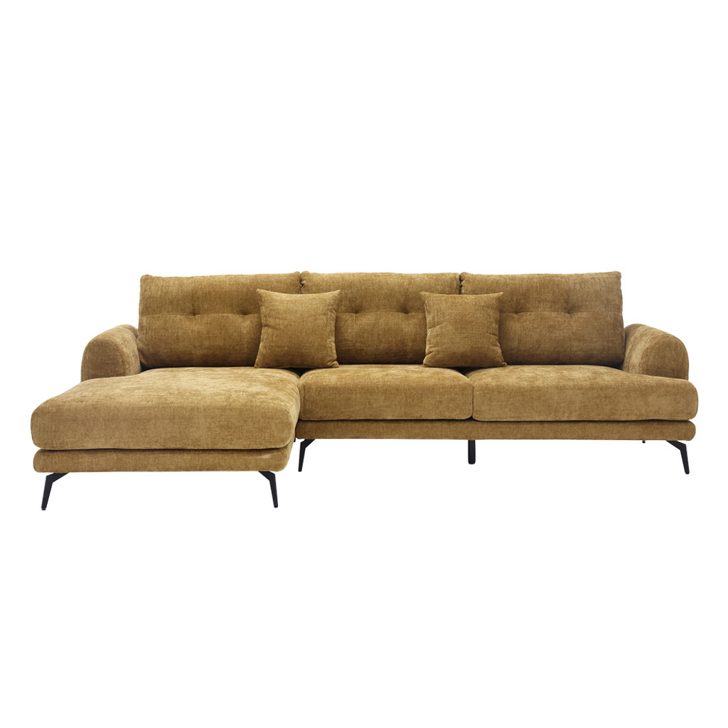 SB Design Square โซฟาเข้ามุมซ้าย รุ่น Chalma สีน้ำตาล (294x157x91 ซม.) แบรนด์ SOFA SOLUTIONS
