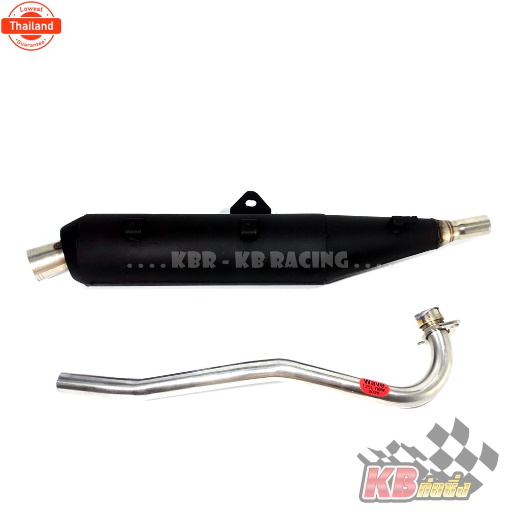 ท่อผ่าหมก มอก. Wave 125i LED 2018-2021 พร้อมจุกเลส