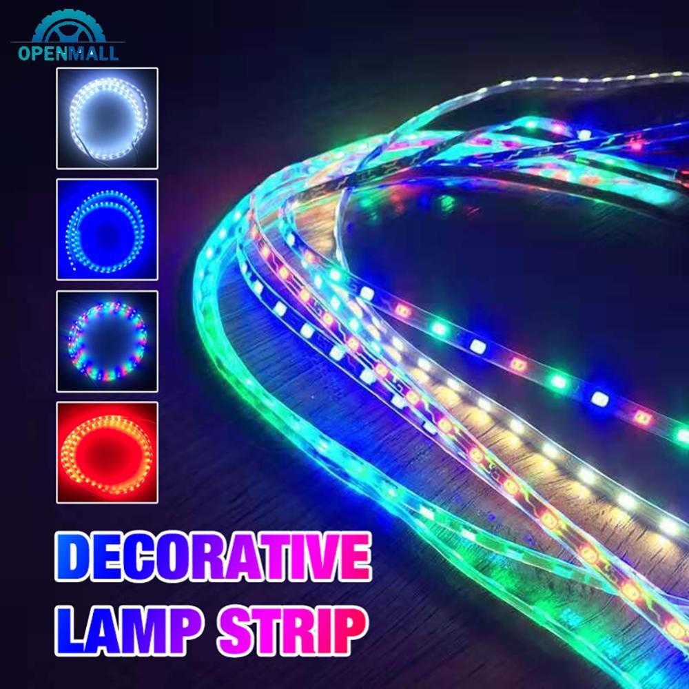 OPENMALL 1 PC 90 ซม.LED Strip Light SMD 3528 เทปยืดหยุ่นเชือก Stripe Ray เทปโคมไฟภายในรถบรรยากาศไฟ 1