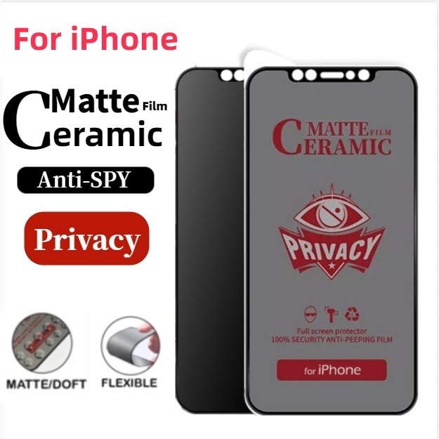 กันมองกันเสือก ฟิล์มด้าน ไอโฟน งอได้ ไม่แตก For iPhone 11 17 13 12 14 15 16 Pro Max 13promax XR 6 7 8 Plus Xs Max 15Plus รูปที่ 7