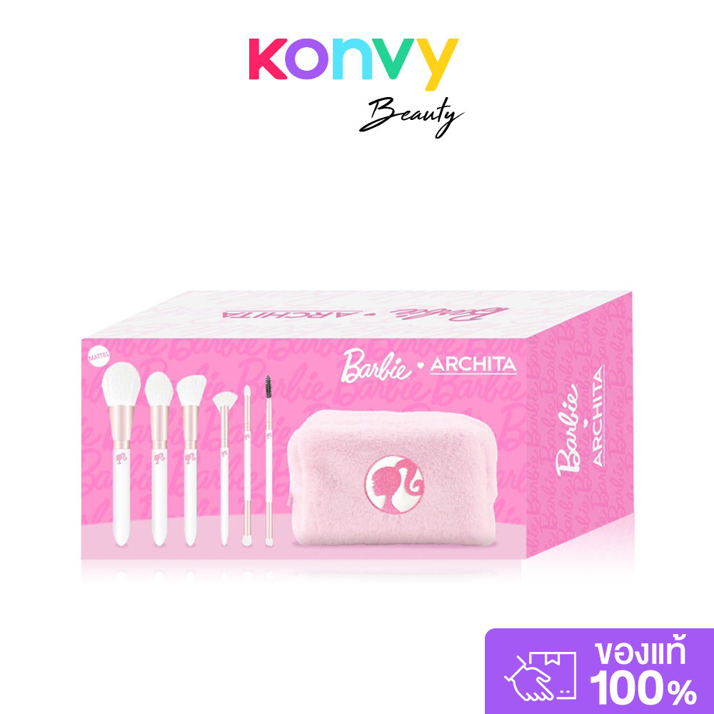 ARCHITA  Barbie Brush Set เซทแปรงแต่งหน้ารุ่นลิมิเต็ดลิขสิทธิ์แท้ Barbie.