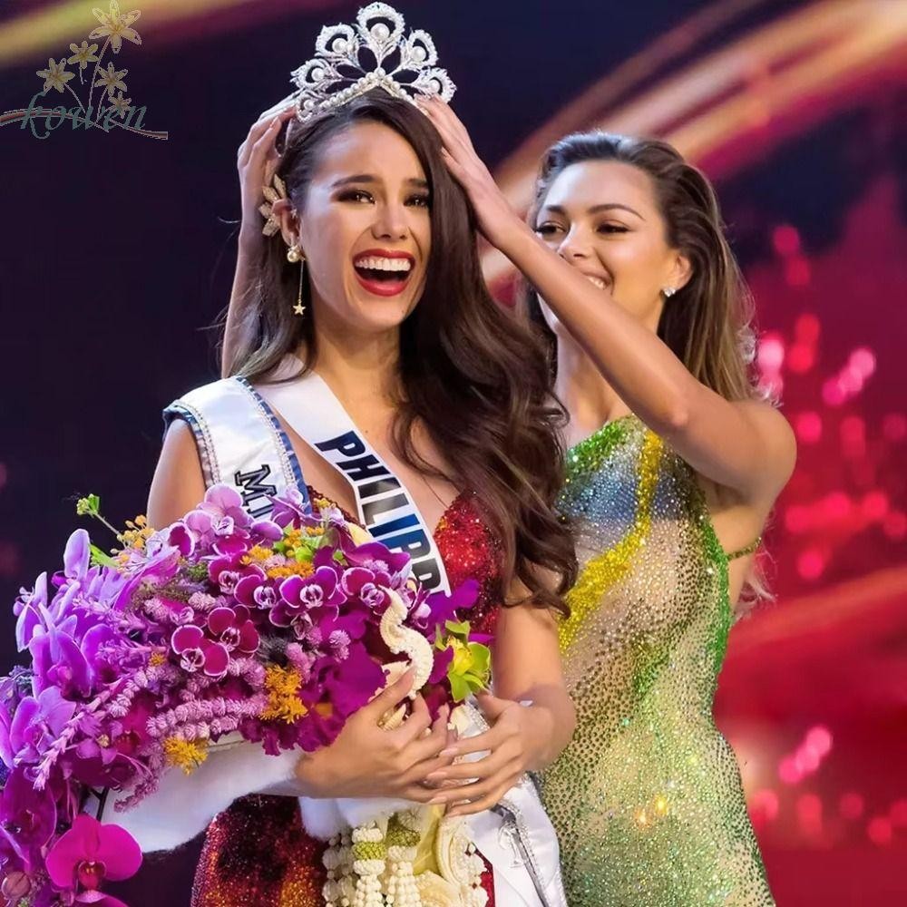 มงกุฎนกยูง Feather Tiaras กับคริสตัลและเพียรล์ พร้อมการออกแบบโบฮีเมียนสร้างสรรค์ เหมาะสำหรับการประกว