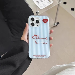 โปร่งใส จัดส่งจากประเทศไทย สไตล์อินสตา สุนัขเล็กน่ารัก for iPhone เคสไอโฟน 11 12 13 14 15 16 PLUS PRO MAX X XS MAX XR 7