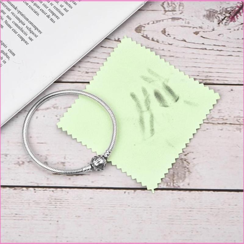 Luckyei 8x8 ซม.สีทําความสะอาดขัดผ้าเช็ดทําความสะอาดนุ่มผ้าเครื่องประดับเครื่องมือ TQ*100