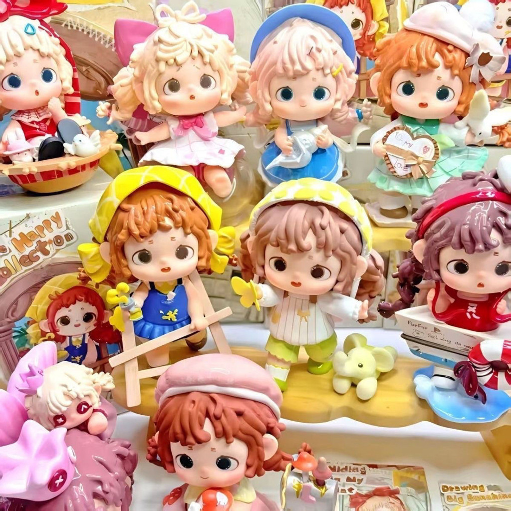 ของแท้สีดําเล่น Fufu รุ่นที่สี่ Fufu ตุ๊กตา Miaomiao House Fufu Mystery กล่องเจ้าหญิง Influencer การ