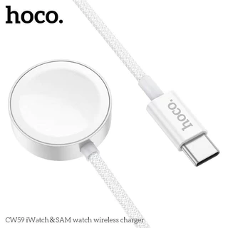 Hoco CW59 แท่นชาร์จนาฬิกาไร้สาย สำหรับ Samsung Watch & Apple iOS Watch สายยาว 1.2m ชาร์จนาฬิกา hc6