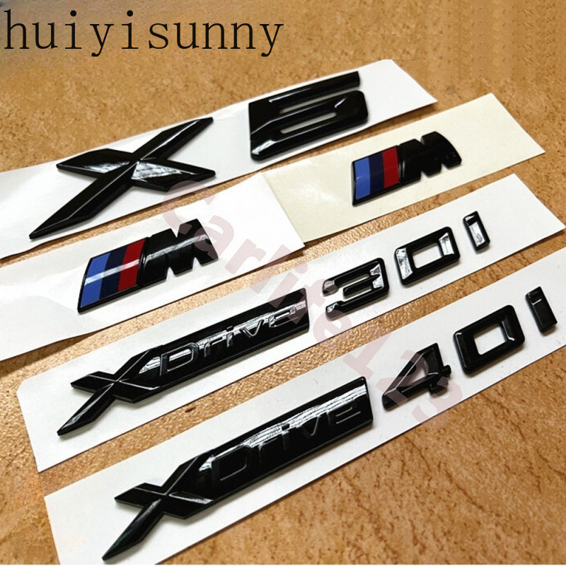 HYS ใหม่ BMW X5 โลโก้ด้านหลังป้าย XDrive 30i 40i Emblem / / M สติกเกอร์บังโคลนด้านข้าง