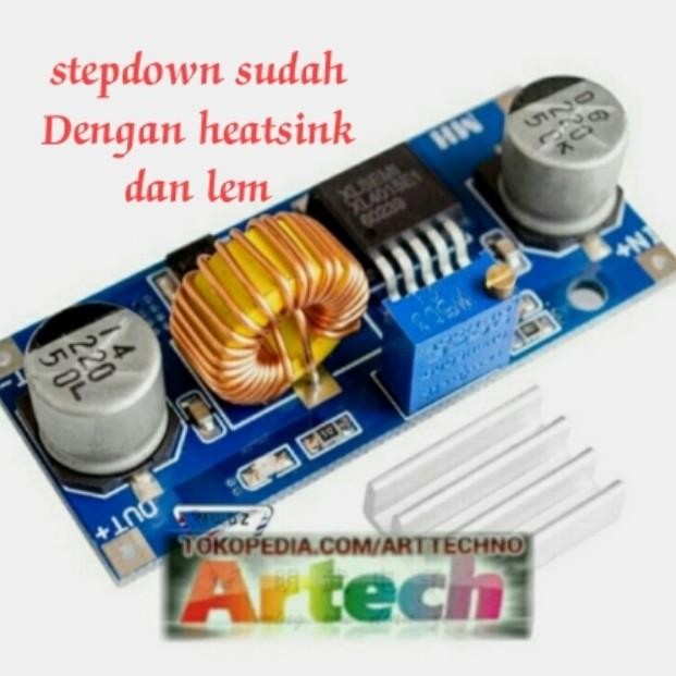 XL4015 5A DC เป็น DC converter buck ปรับขั้นตอนลงเครื่องลดแรงดันไฟฟ้า
