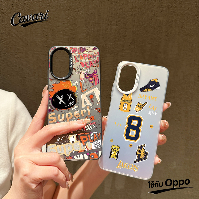 เคสโทรศัพท์ OPPO A17 A57 A3s A18 A53 A16 A58 A7 A17K A5 A38 A54 A12 A77 A15 A9 A5s A78 Reno 5F สัญลักษณ์แฟชันกีฬา โทรศัพ